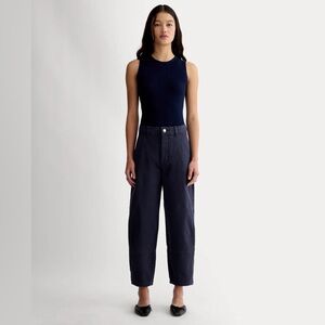 The utility barrel pant Navy